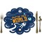 Big Dot of Happiness Blast Off to Outer Space Rocket Ship Baby Shower or Birthday Party Round Table Decorations - Paper Chargers Place Setting For 12